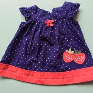 Gymboree strawberry dress 0-3 mos